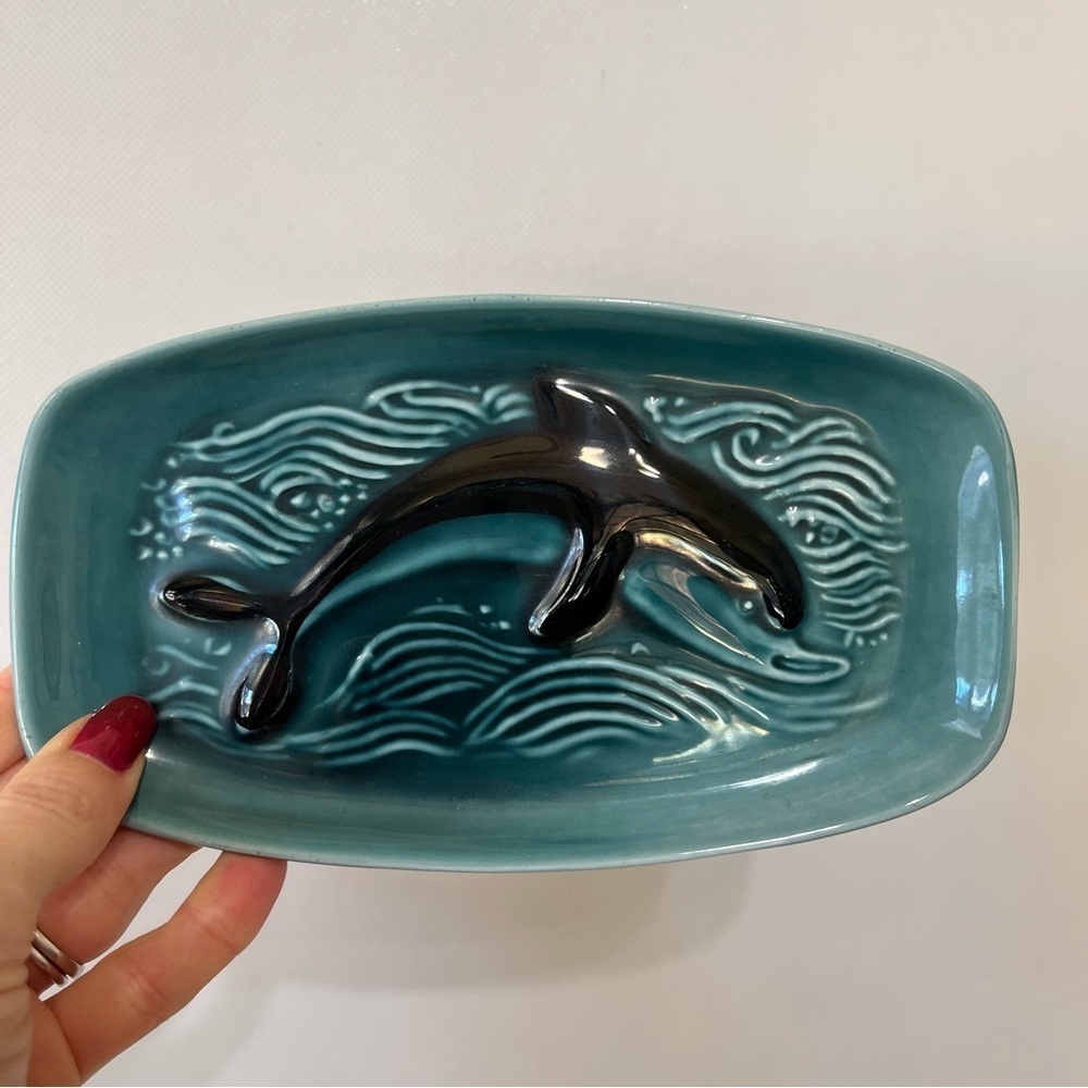 Vintage Poole Dolphin Trinket Dish